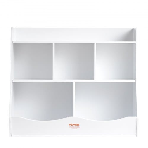 Vevor Holz-aufbewahrungsfach Für Kinder, Spielzeug-aufbewahrungsorganizer Mit Bücherregal, 89 X 40 X 76 Cm 5-fächer-spielzeugschrank, Kinderbuch- Und Spielzeugregal Für Kinderzimmer, Spielzimmer