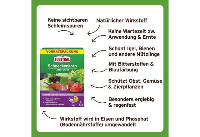 Evergreen - Substral Schneckenkorn Limex Ultra 2x500g