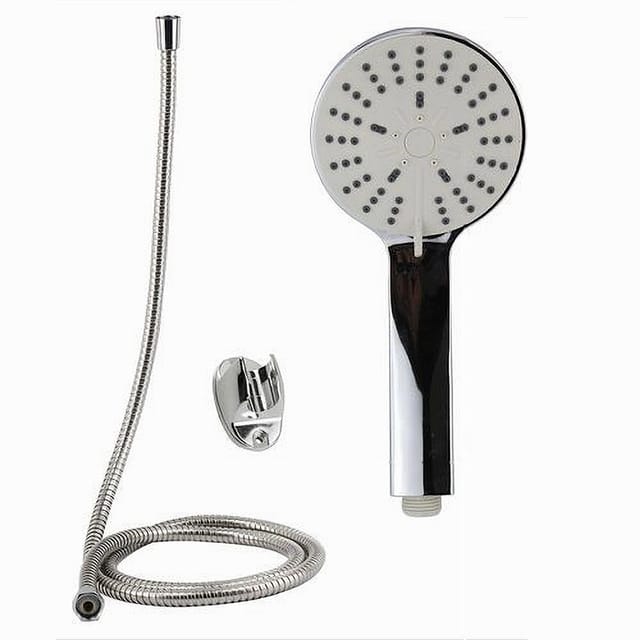 Trade Shop Traesio - Trade Shop - multi-jet-duschset duschkopf duschband 1,8 mt badezimmerhalterung 69047 -
