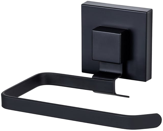 WENKO Vacuum-Loc® Toilettenpapierhalter Quadro Schwarz