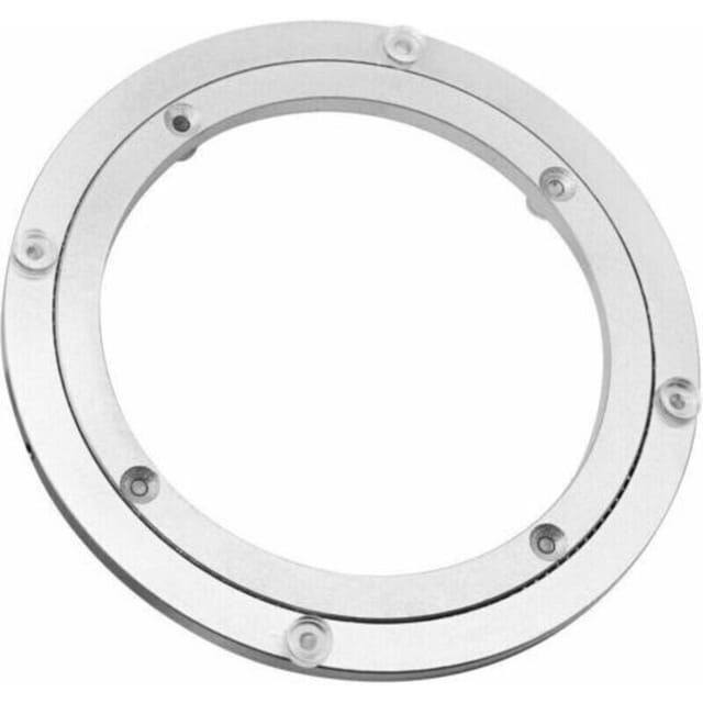 CHOYCLIT Drehtellerlager aus Aluminiumlegierung, Hochleistungs-Drehteller, Drehlager, Drehteller, runder Esstisch, glatte Schwenkplatten-Hardware, 8