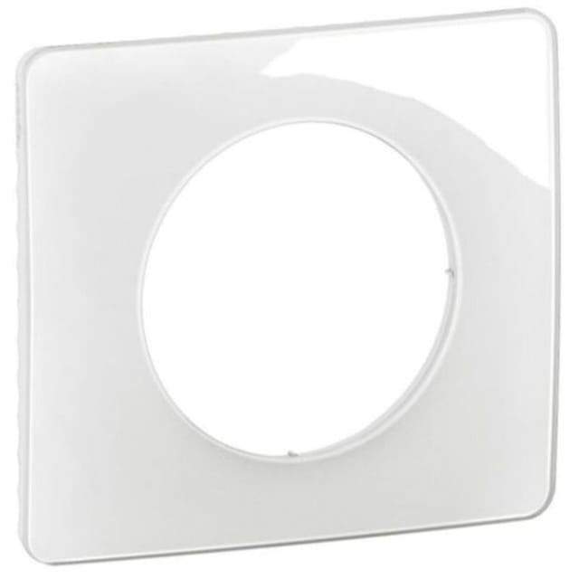 Plaq 2p Eingang 57 Weiß Emaille