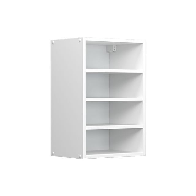 Hängeschrank R-Line, Weiß, 40 cm mit offenen Regalen, Vicco