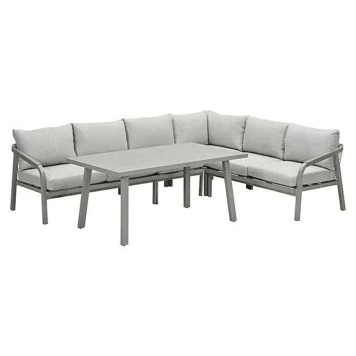 Garden Impressions Loungemöbel-Set Monti (5 -tlg., Aluminium, Polyester, Grau)