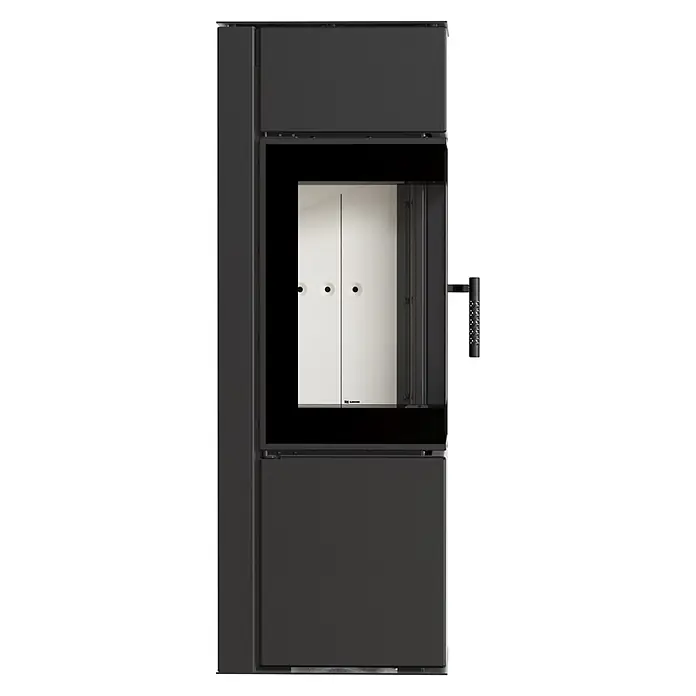 Ildnord Kaminofen Odyn (8 kW, Raumheizvermögen: 80 m³, Schwarz, Höhe: 123,2 cm)