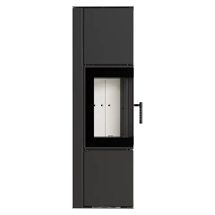 Ildnord Kaminofen Odyn (8 kW, Raumheizvermögen: 80 m³, Schwarz, Höhe: 143,2 cm)