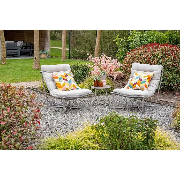 Garden Impressions Loungemöbel-Set Danzig (3 -tlg., Aluminium, Polyester, Taupe)