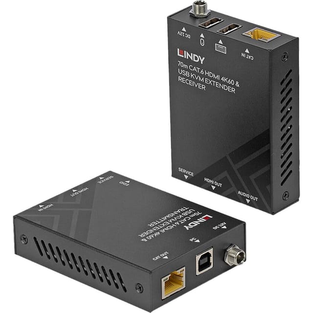 Lindy - 70m Cat.6 hdmi 4K60 Extender, usb und Audio kvm, 39383