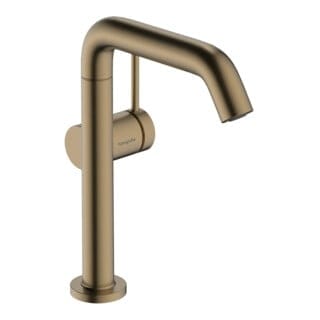 Tecturis s - Waschtischarmatur mit Push-Open-Ablaufgarnitur, CoolStart, EcoSmart, Bronze gebürstet 73364140 - Hansgrohe