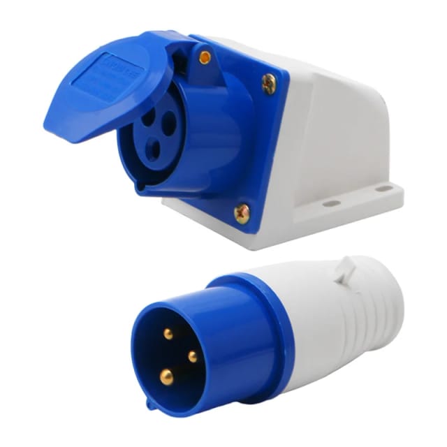 Odipie - 16 Ampere, 3-polige Industriesteckdose, 220–250 v, wasserdicht, IP44, 2P+E, 3 Phasen, 16 a, geeignet für Wohnmobile, Wohnwagen, Wohnmobile
