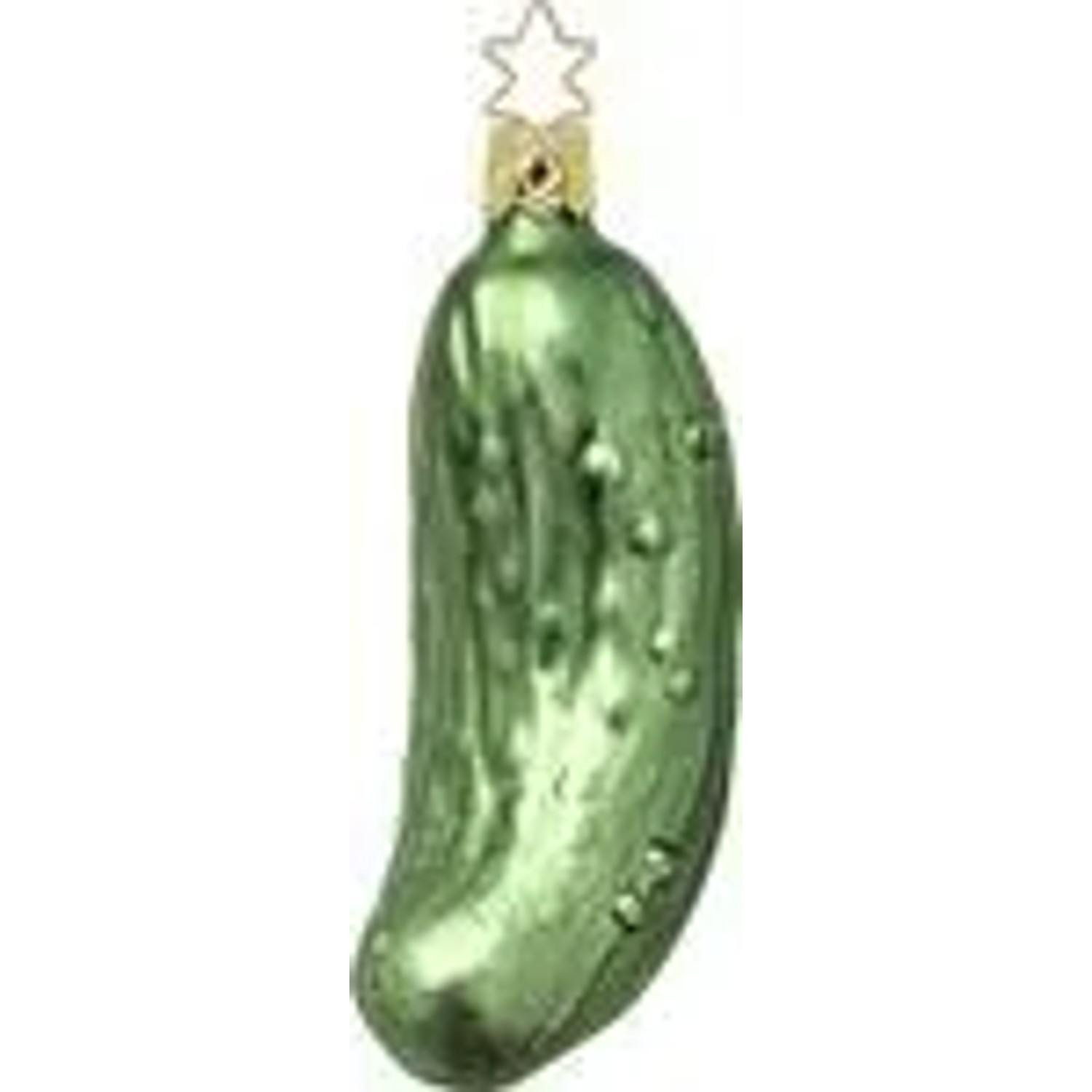 Inge`s Christmas Decor GmbH Christbaumschmuck Glas Weihnachtsgurke 11,5 cm Grün