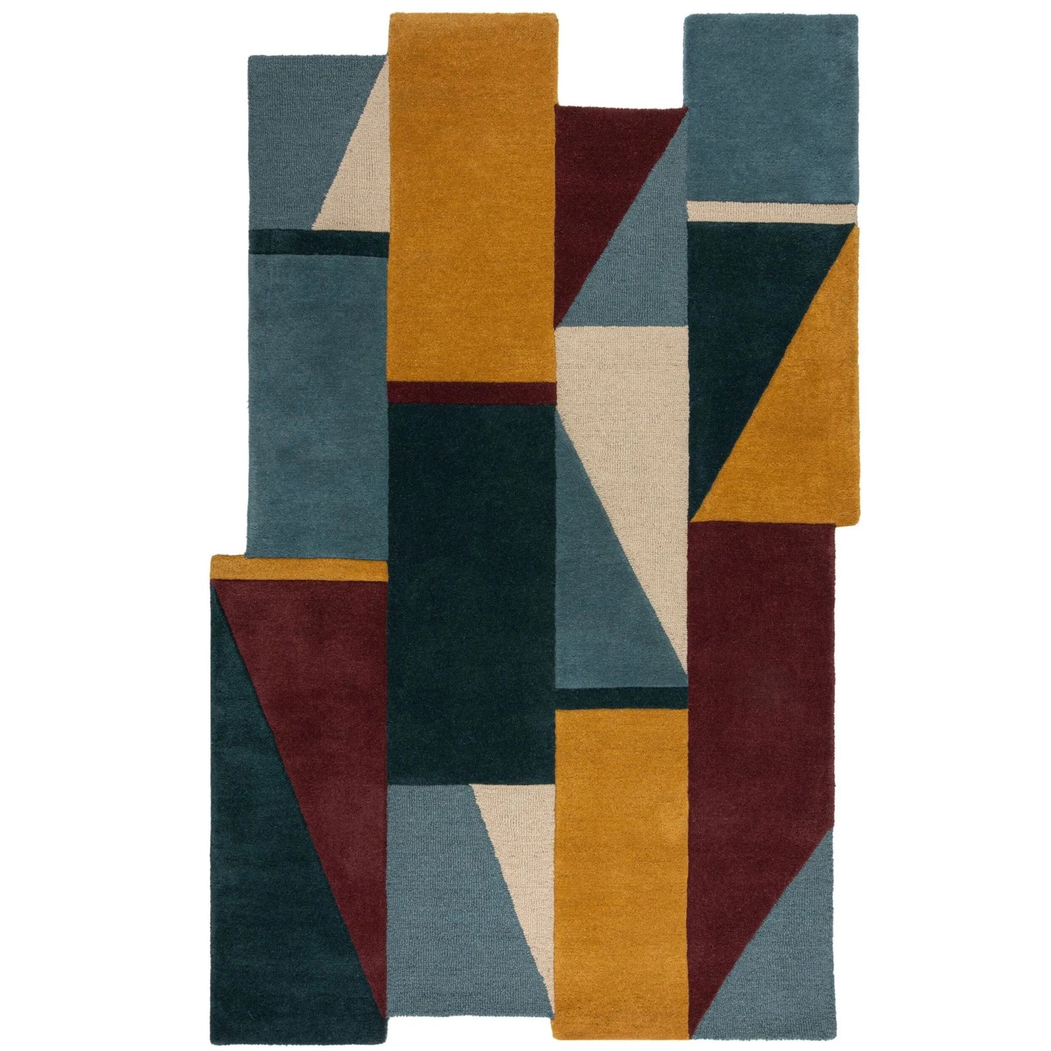 Flair Rugs Wollteppich Shuffle Shaped 200 cm x 290 cm Mehrfarbig