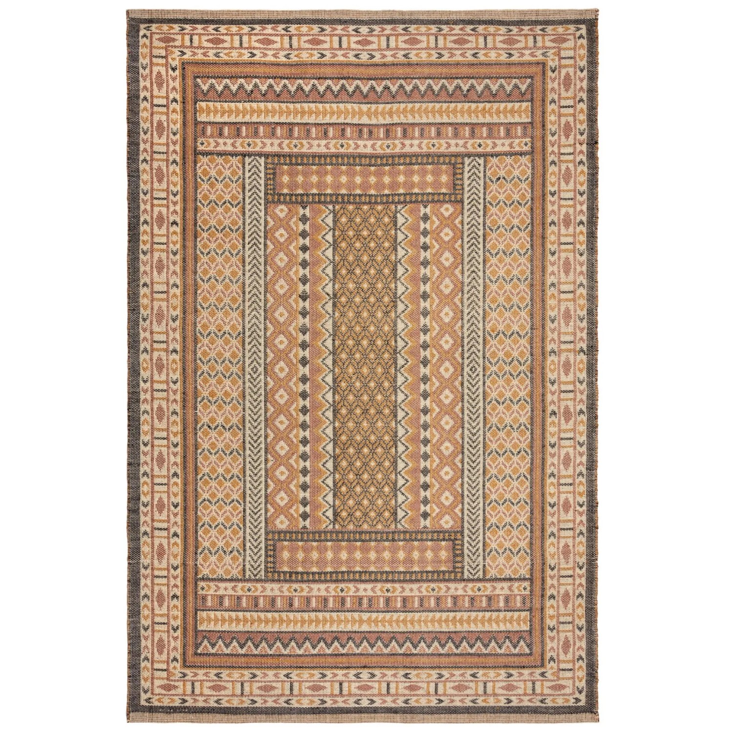 Flair Rugs Vintageteppich Rami Jute Global 200 cm x 290 cm Mehrfarbig