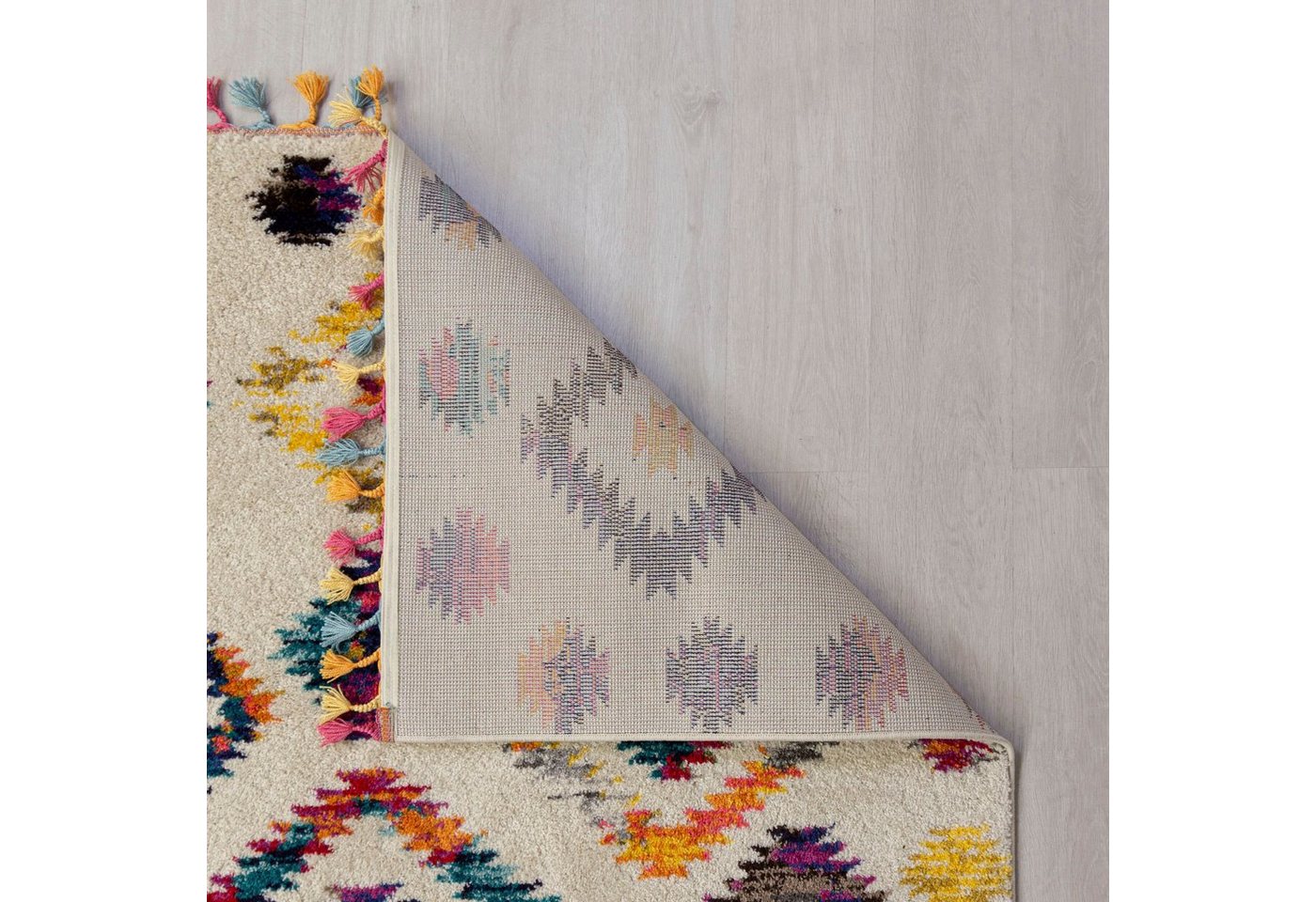 Flair Rugs Moderne Teppich Bohemia 160 cm x 230 cm Mehrfarbig Bild 3