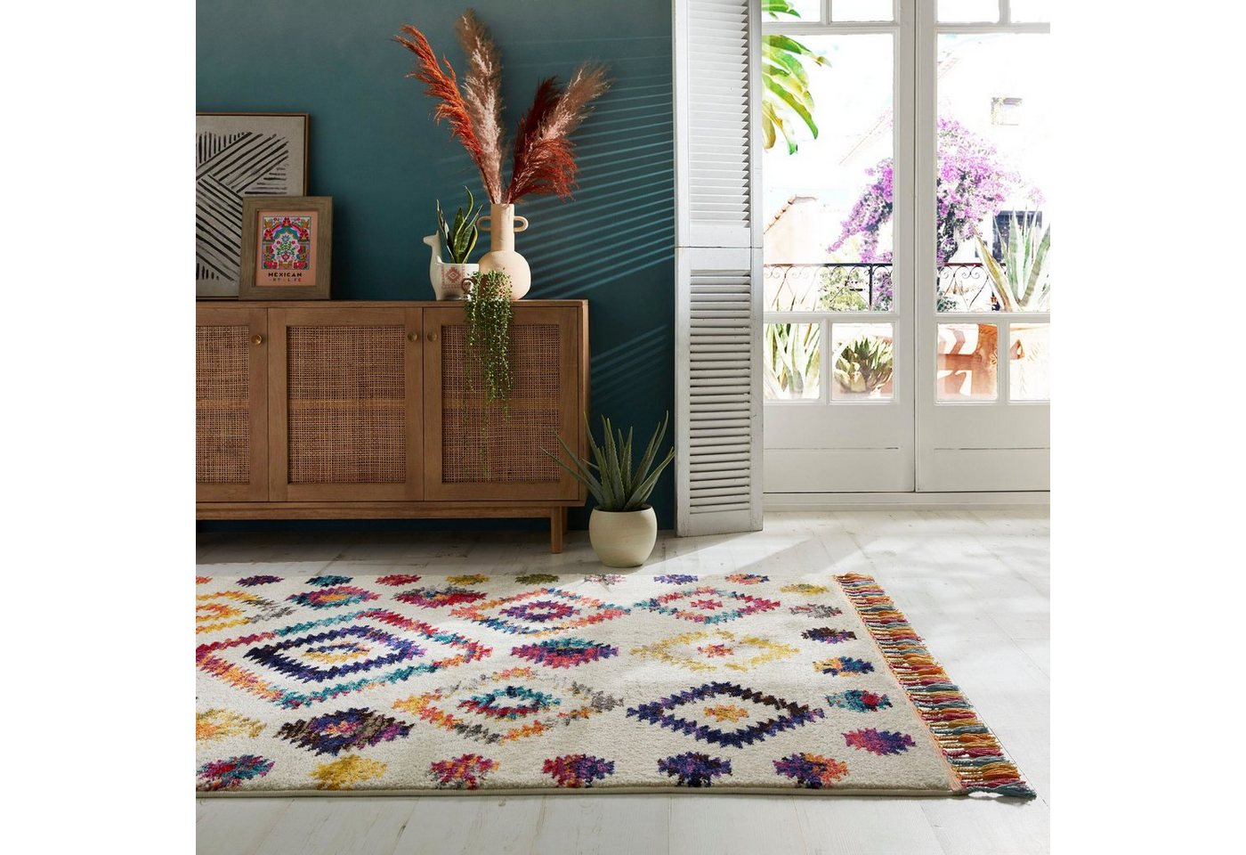 Flair Rugs Moderne Teppich Bohemia 160 cm x 230 cm Mehrfarbig Bild 4
