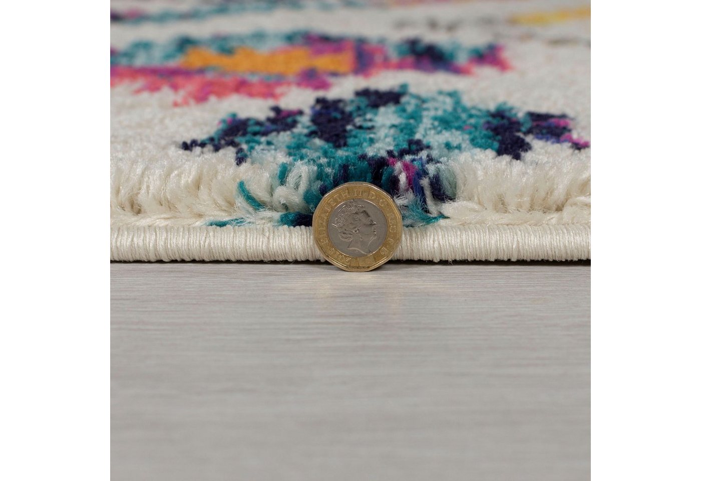 Flair Rugs Moderne Teppich Bohemia 160 cm x 230 cm Mehrfarbig Bild 5
