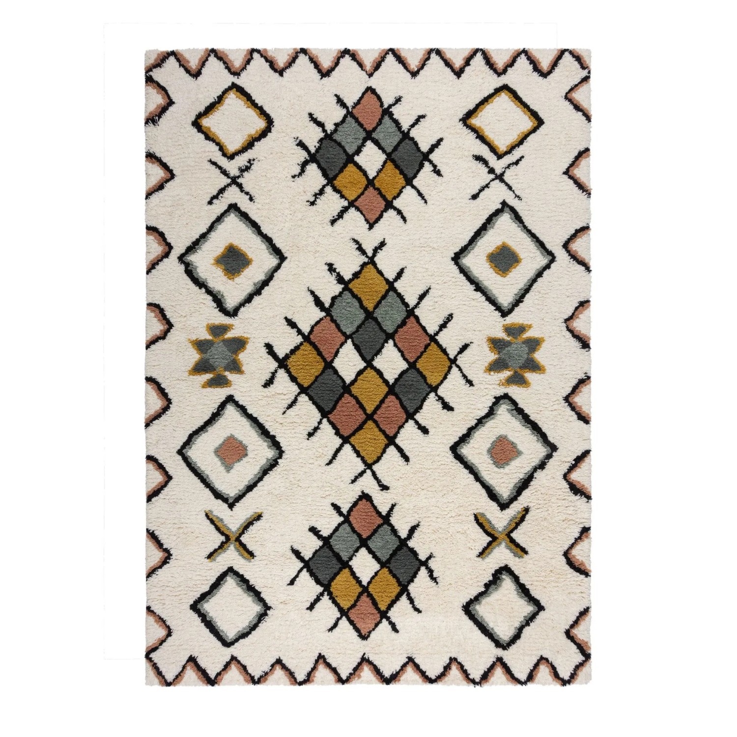 Flair Rugs Hochflorteppich Midar Shaggy 200 cm x 290 cm Mehrfarbig