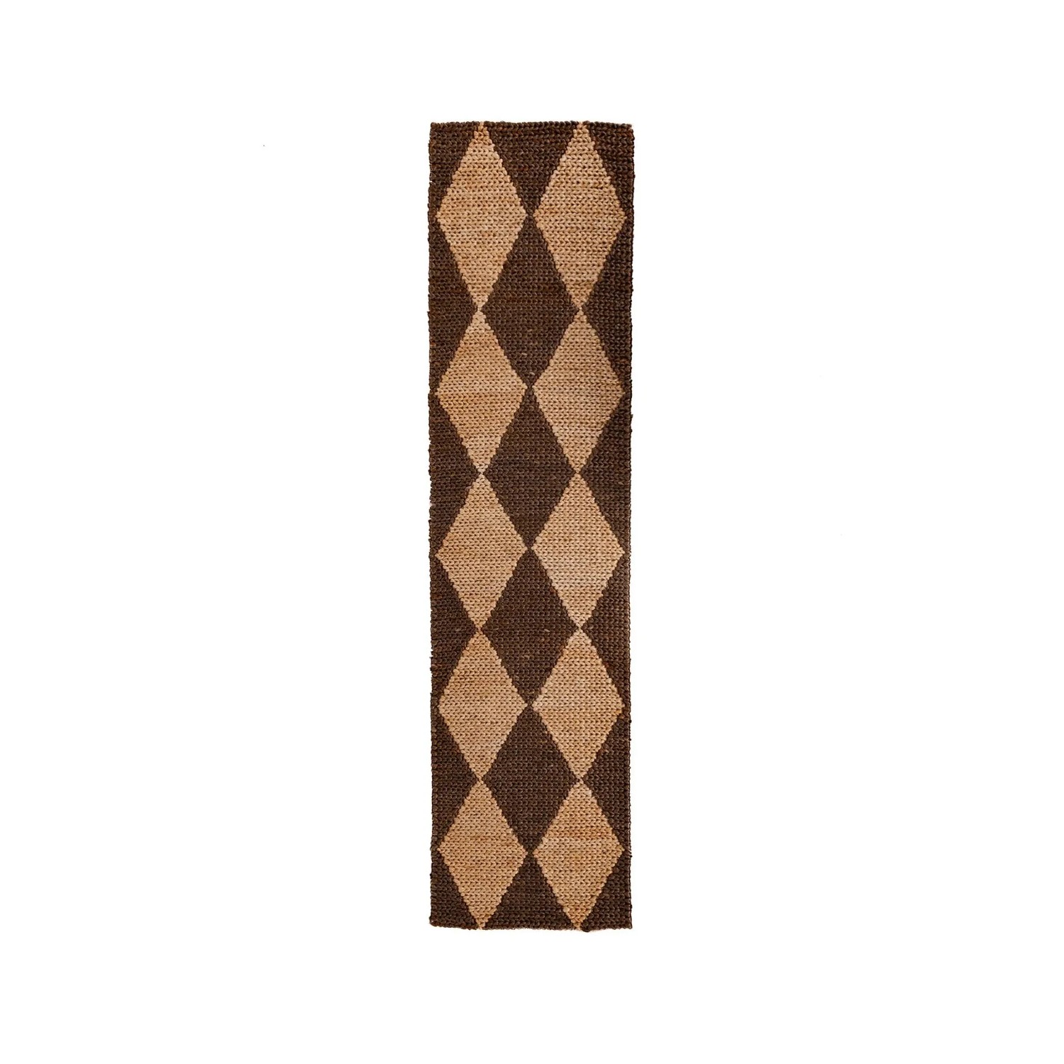 Flair Rugs Kurzflorteppich Effie Jute 80 cm x 230 cm Braun