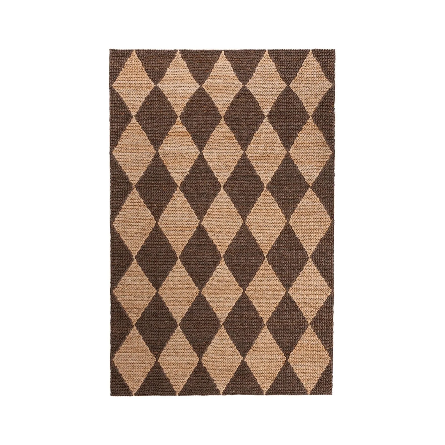 Flair Rugs Kurzflorteppich Effie Jute 160 cm x 230 cm Braun