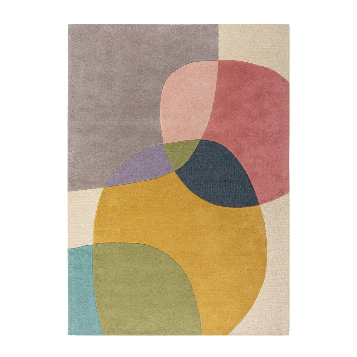 Flair Rugs Wollteppich Glow 200 cm x 290 cm Bunt