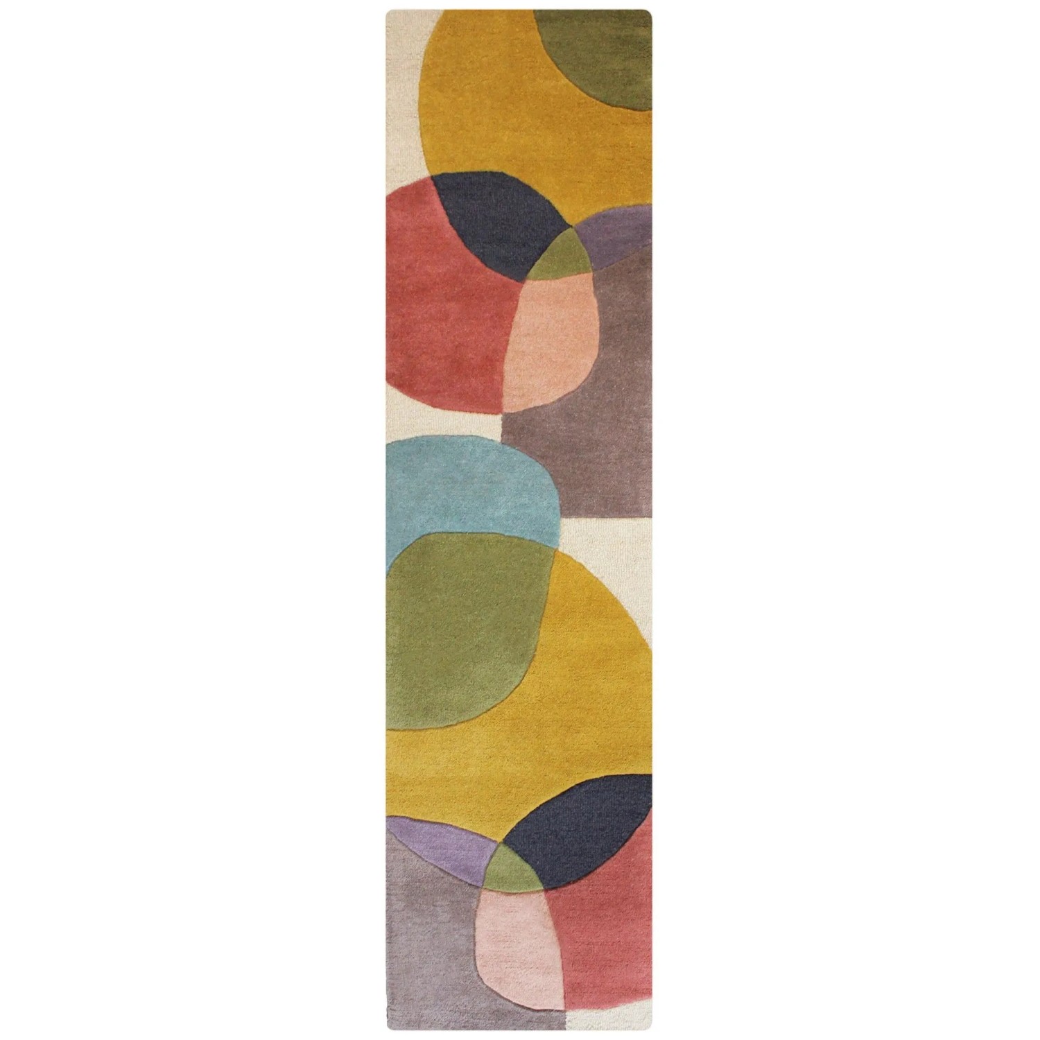 Flair Rugs Wollteppich Glow 60 cm x 230 cm Bunt