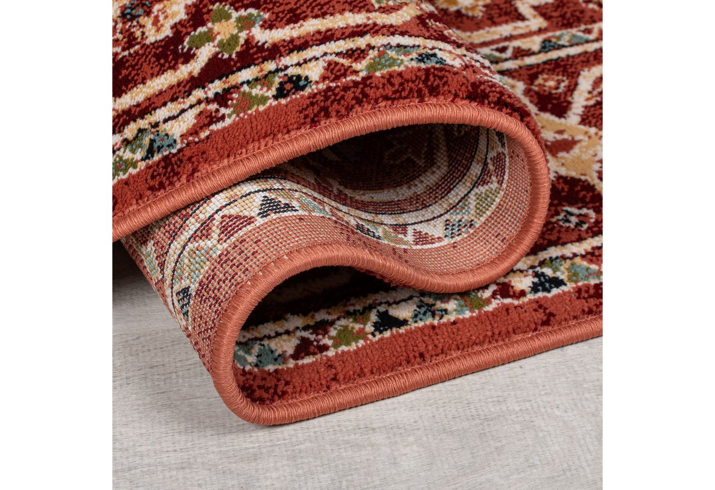Flair Rugs Vintageteppich Gillingham 160 cm x 230 cm Rot Bild 2