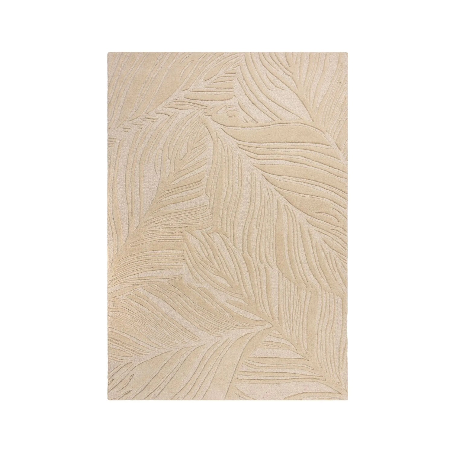Flair Rugs Wollteppich Lino Leaf 120 cm x 170 cm Natural