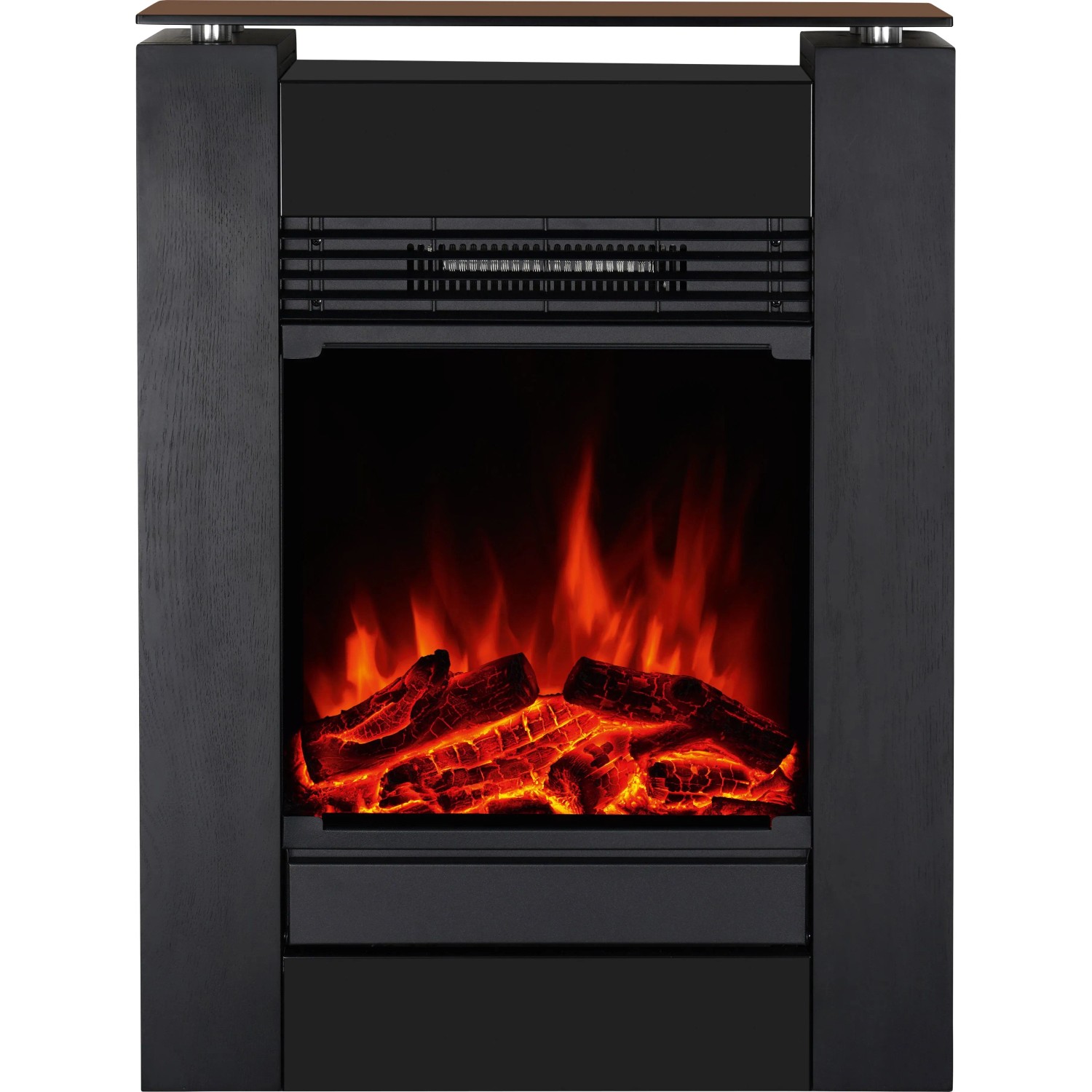 Elektro-Kamin Glasbury Fire 163800 79,8 cm x 58,1 cm x 17 cm Schwarz