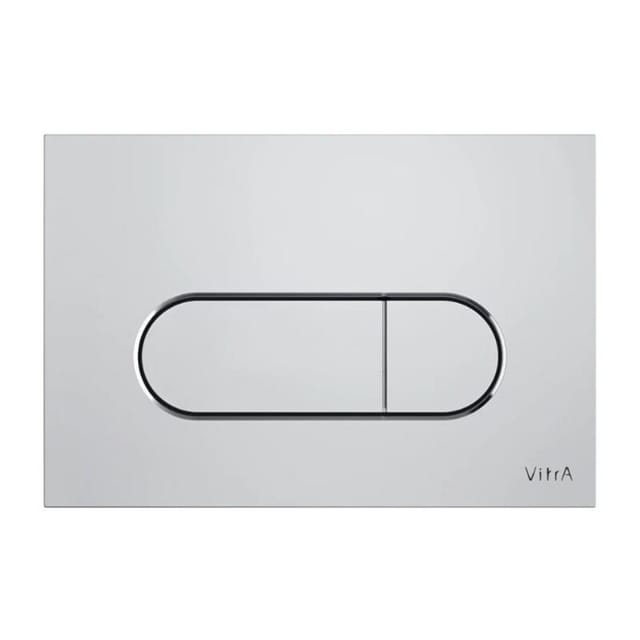 Vitra - Root Round Zwei-Tasten-Auslöseplatte, Verchromt (740-2280)