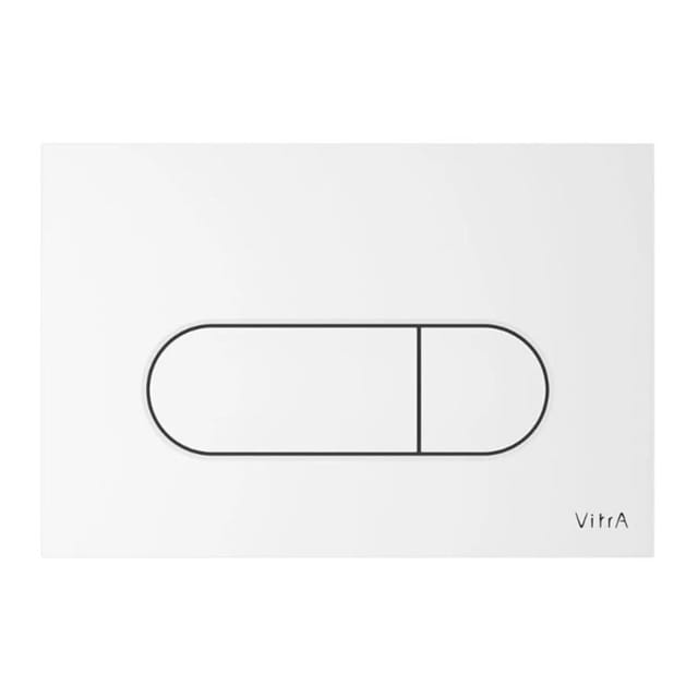 Vitra Vitra Root Round Zwei-Tasten-Auslöseplatte, Weiss Hochglanz (740-2200)