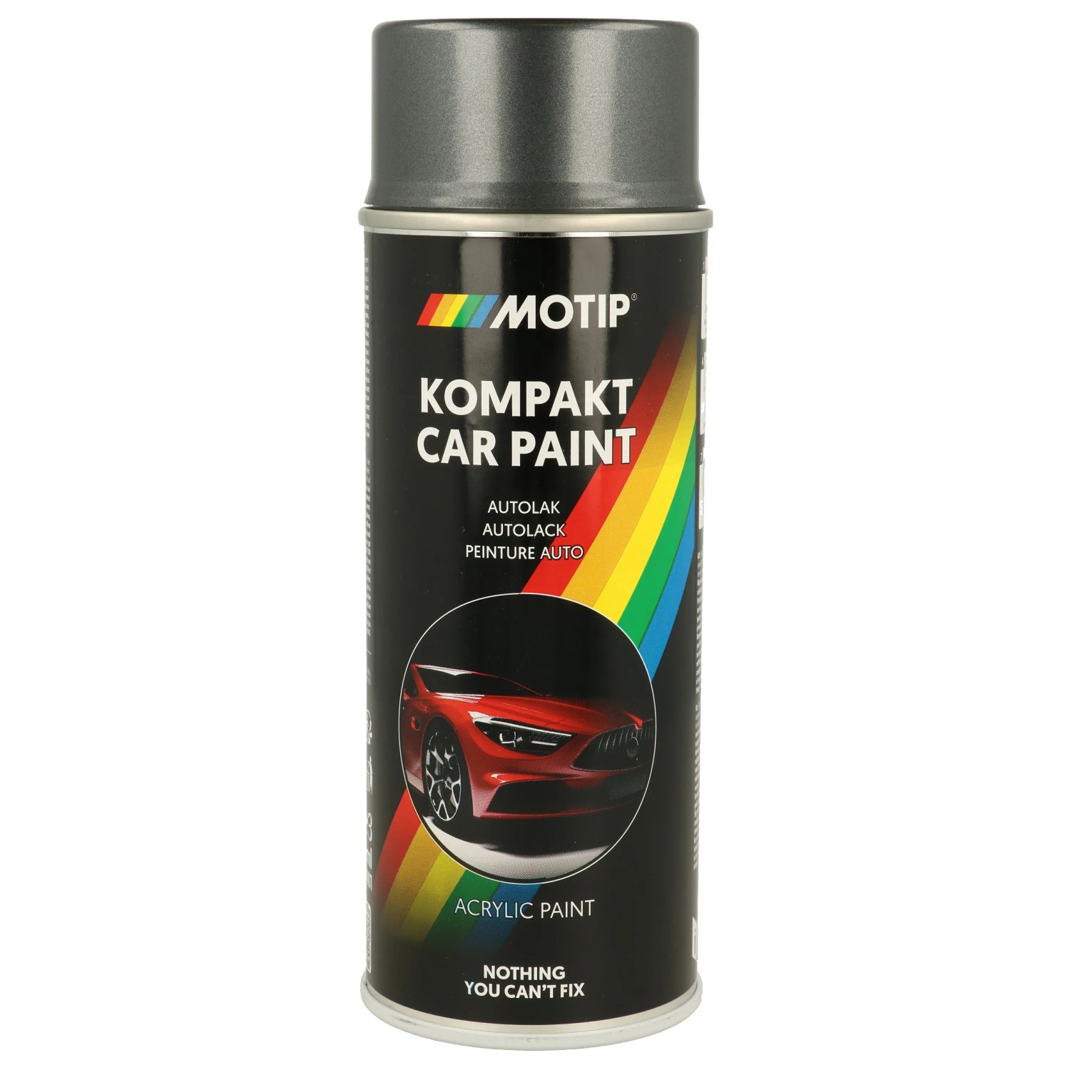 Motip Autolack Spray Kompakt 51069 Grau Metallic 400 ml