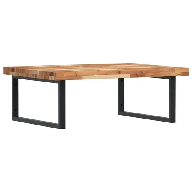 vidaXL Waschbeckenregal Wandmontage Stahl und Akazienholz 3302937