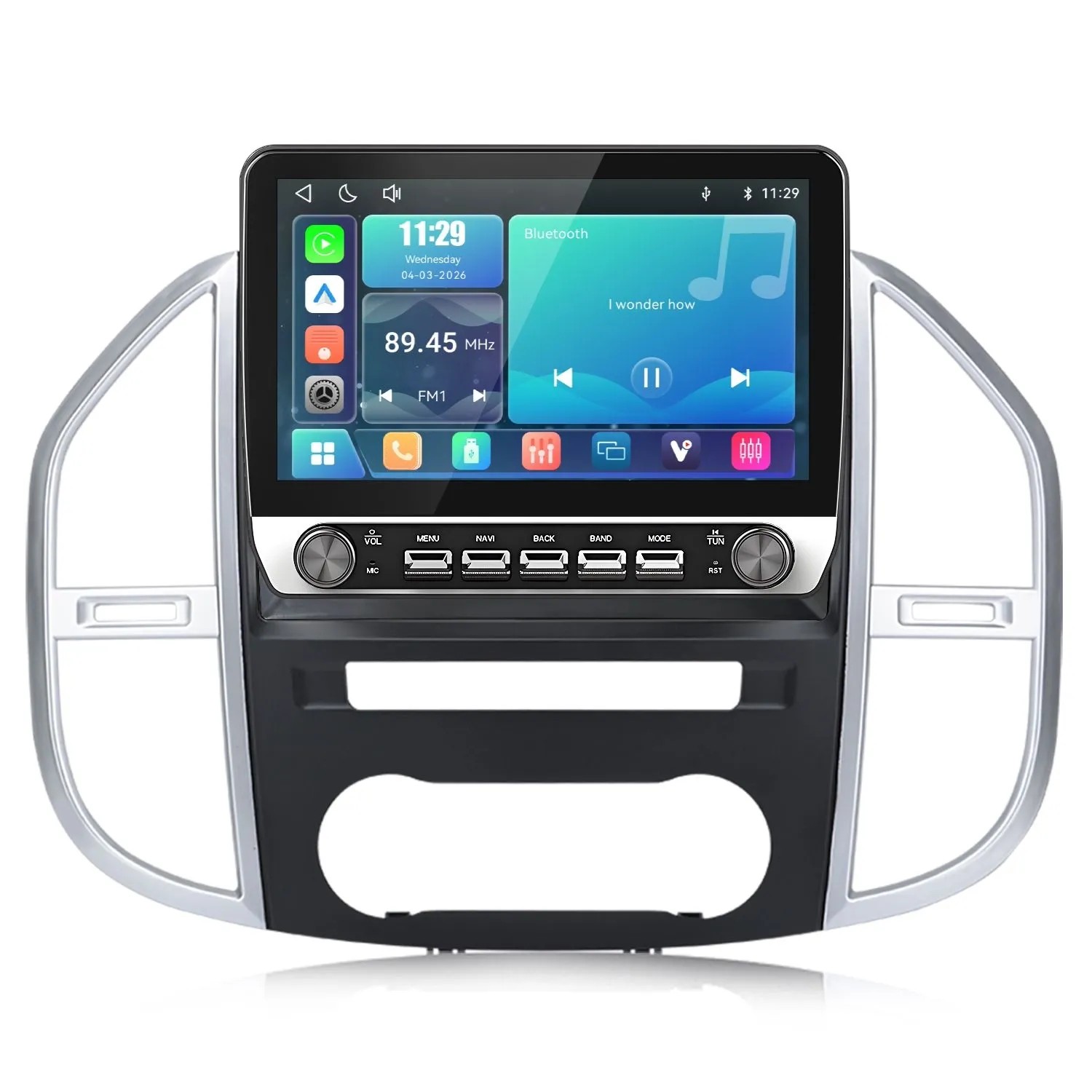 Junsun Autoradio Für Benz Vito 3 2014-2020 Linux Mit Drehknopf