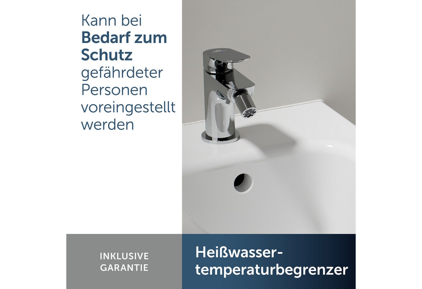 Ideal Standard Alero Bidetarmatur Auslaufhöhe 95 mm Chrom Bild 5