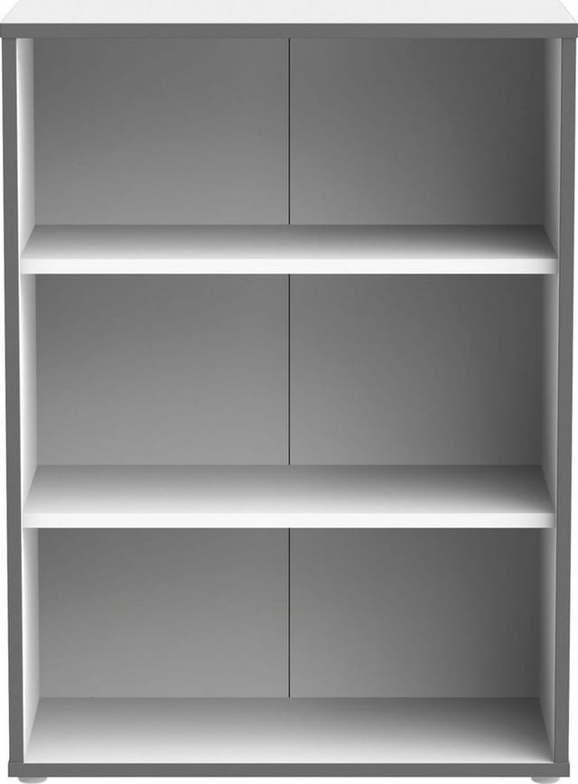 Mömax Regal in Grau/Weiß