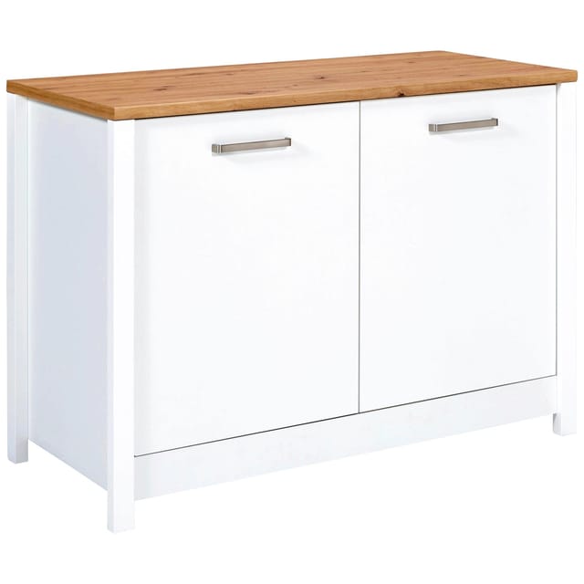 Mömax Spülenunterschrank Sicilia Weiß/Eiche Artisan