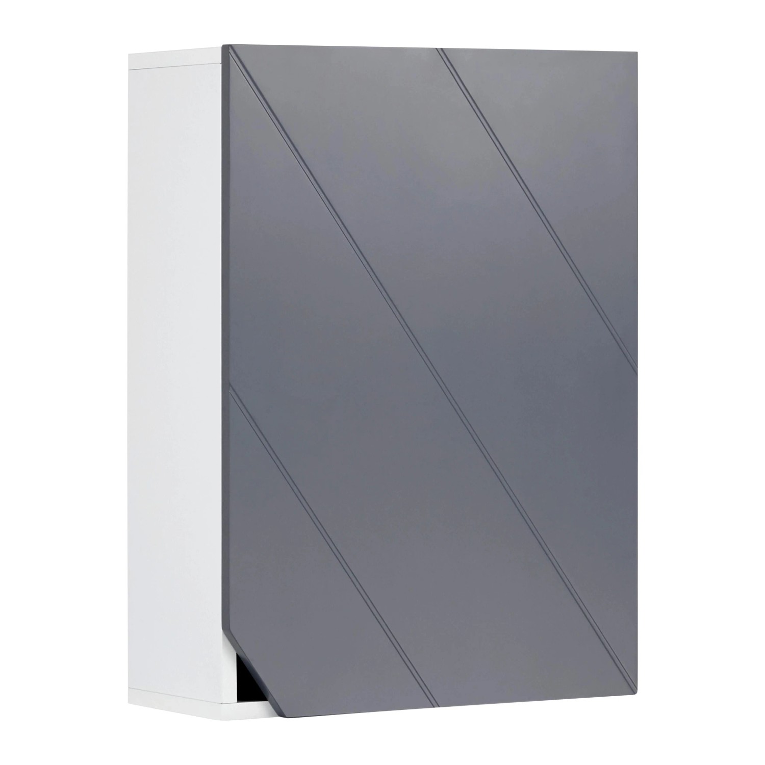 Bessagi Home Hängeschrank Rocco Grau ca. 42,6x60x20 cm