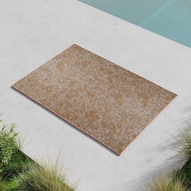 Bessagi Garden Outdoorteppich Viento Beige/Weiß ca. 120x170 cm