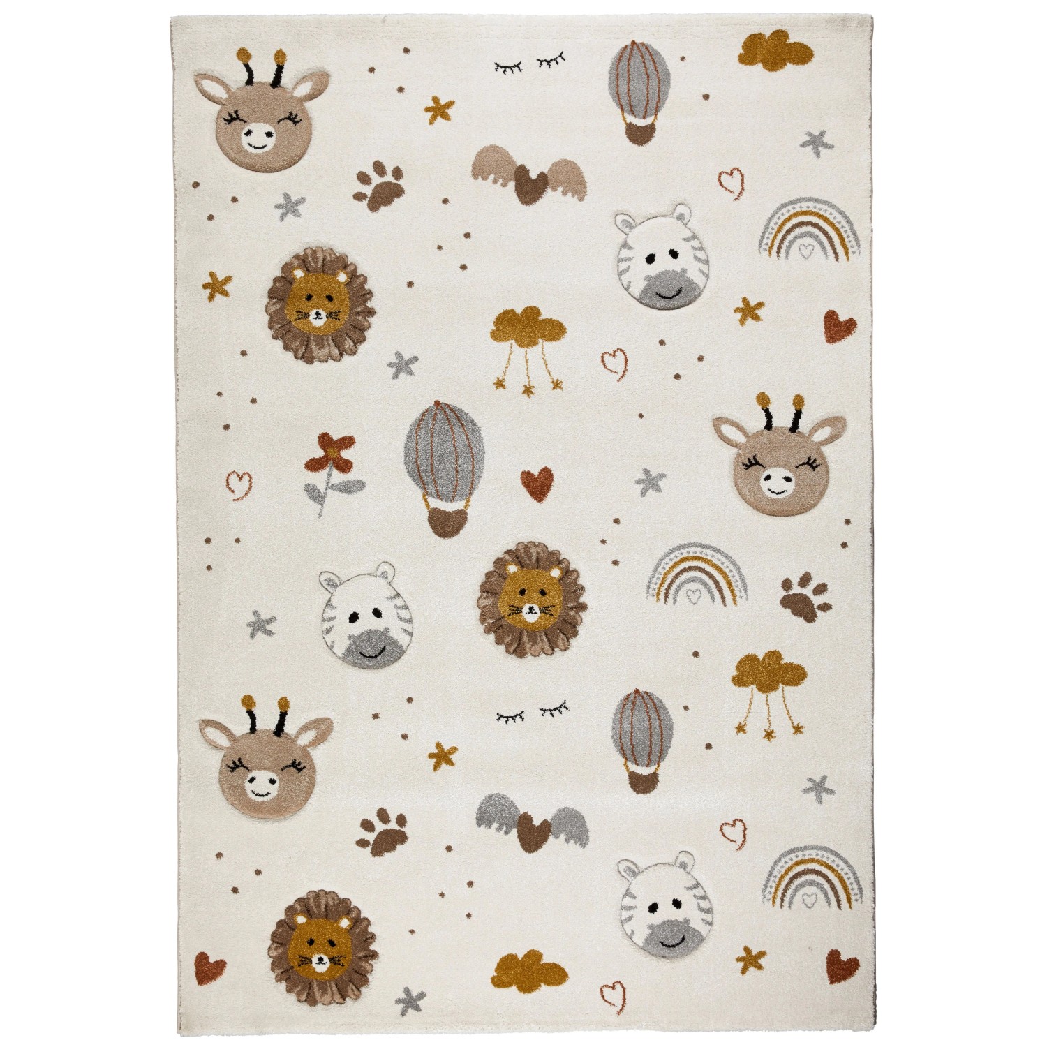 Mömax Kinderteppich Sunny 1 in Beige/Braun ca. 120x170cm