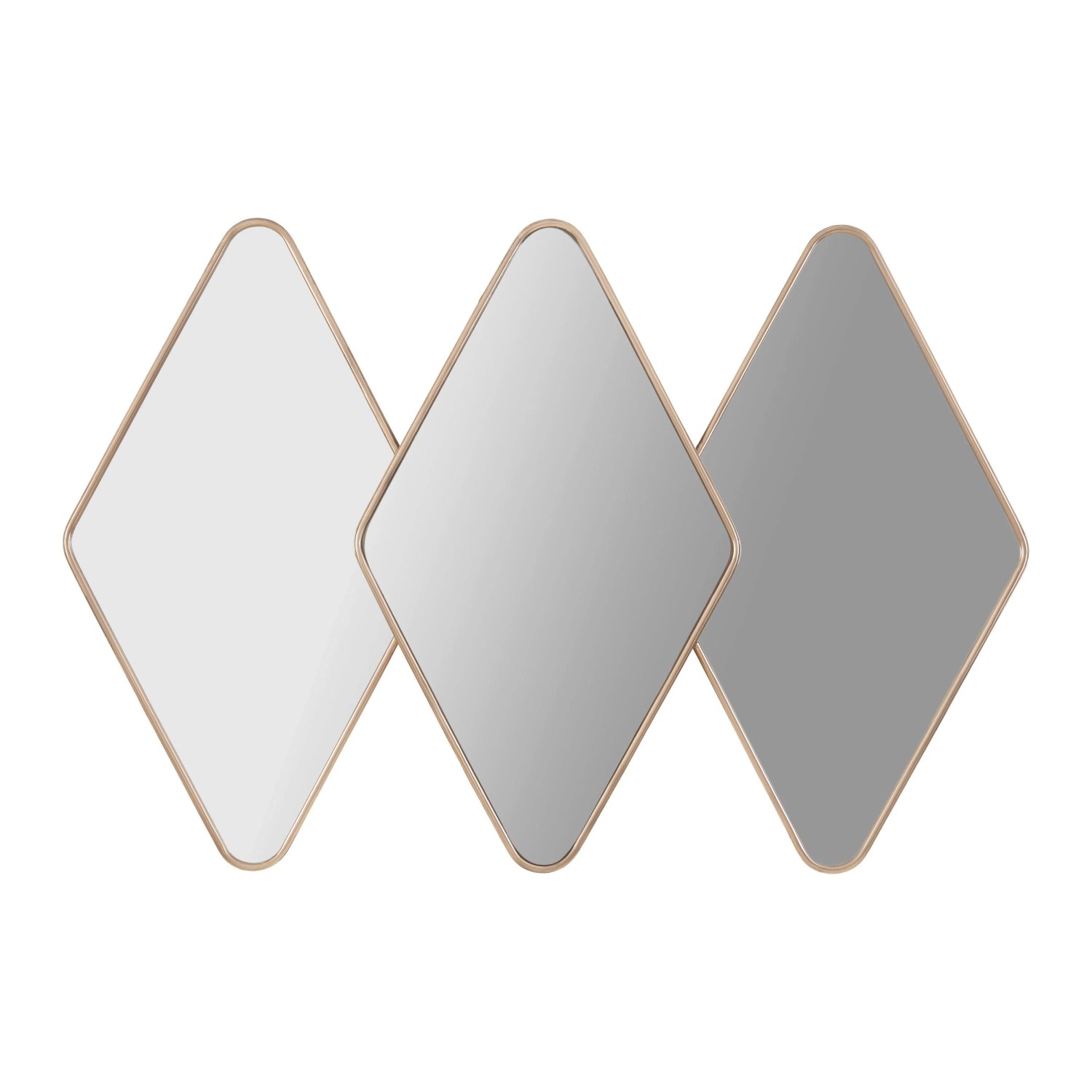 Premium Living Wandspiegel Angolo Goldfarben Metallrahmen