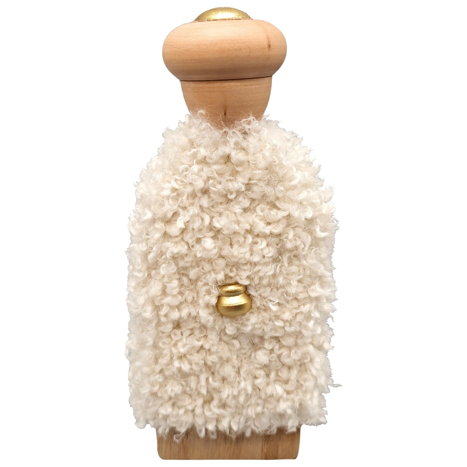 Mömax Weihnachtsfigur Luis Weiß/Naturfarben ca. 20,5cm