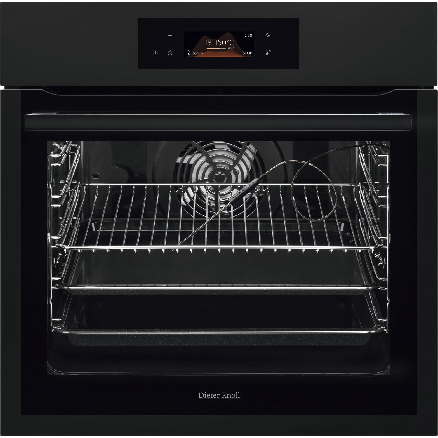 Dieter Knoll Einbaubackofen DKB39906MK Schwarz