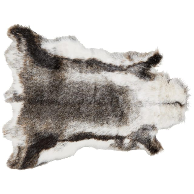 Modern Living Kunstfell Rudolf in Grau ca. 90x110cm