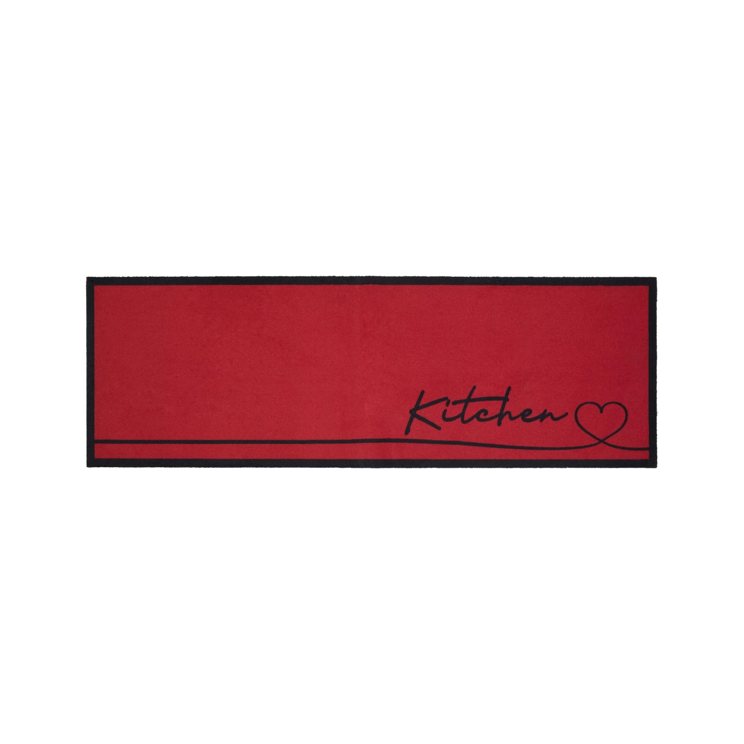 Modern Living Läufer Hearty Line in Rot ca. 50x150cm
