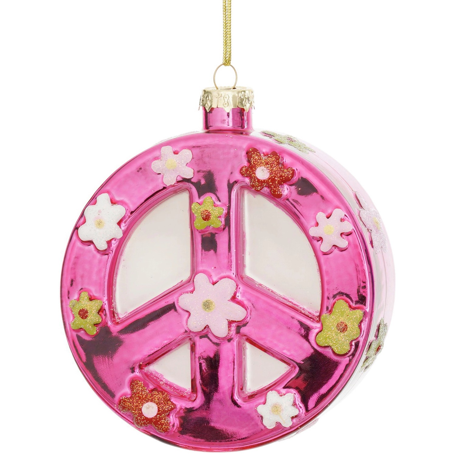 Mömax Christbaumanhänger Figures Rosa/Weiß/Goldfarben