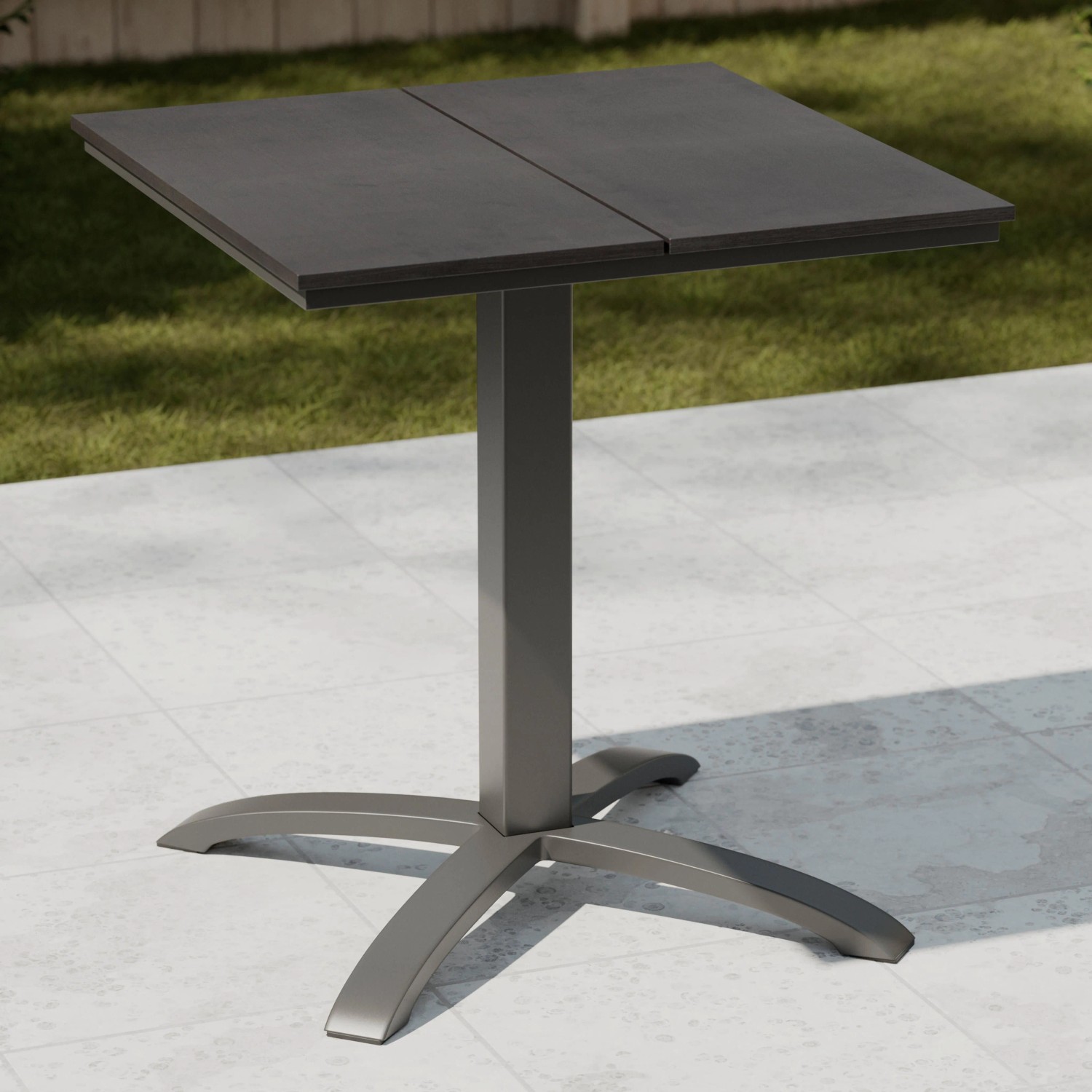 Mömax Gartentisch Florian 1 Schwarz 66x66x72cm