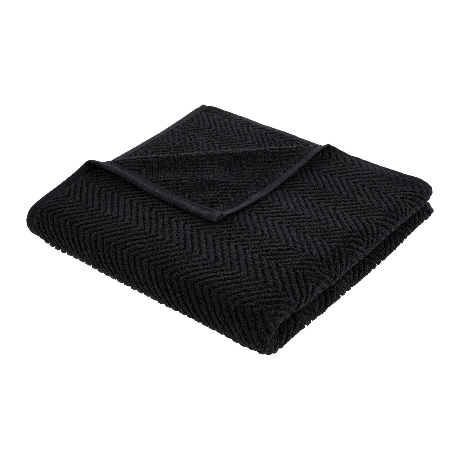 Premium Living Duschtuch Ocean Schwarz ca. 67x140cm