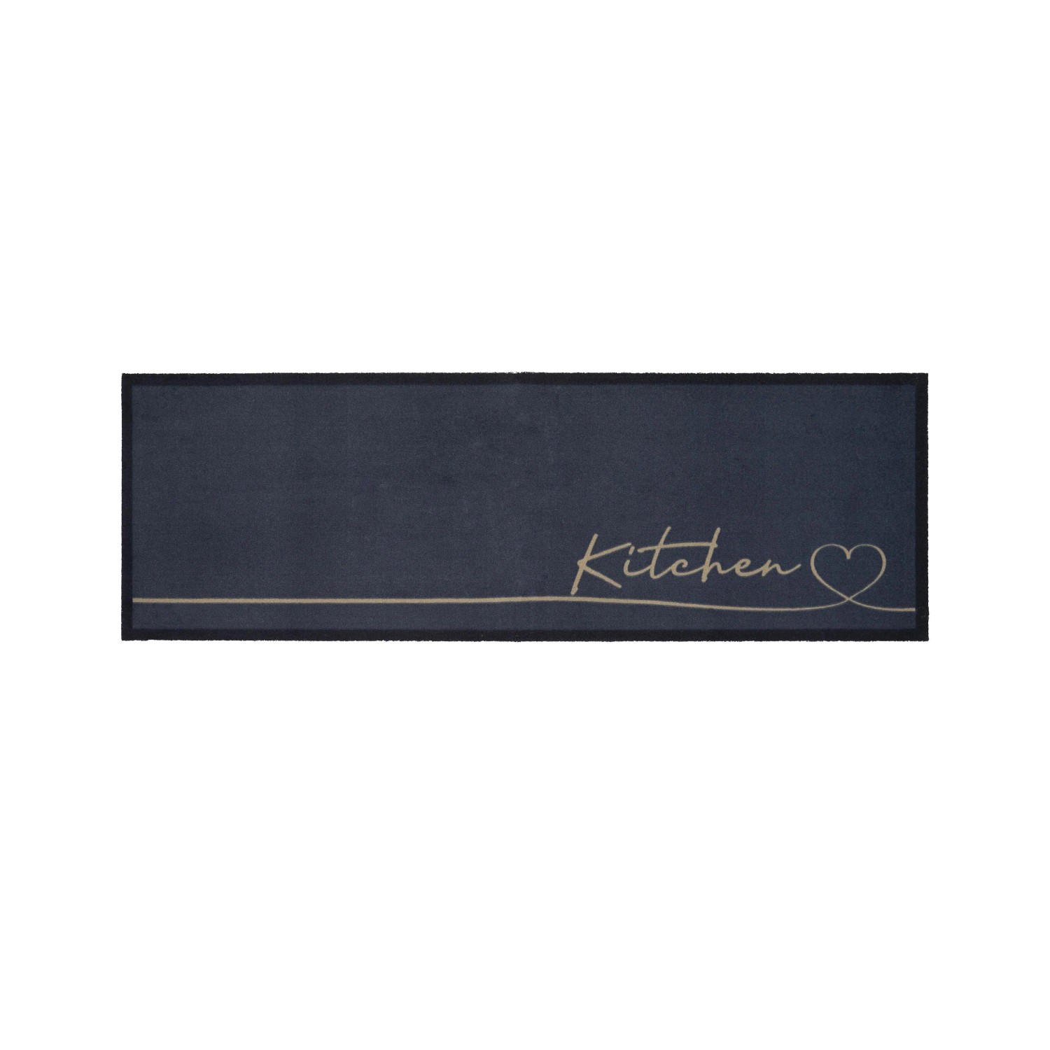 Modern Living Läufer Hearty Line in Grau ca. 50x150cm