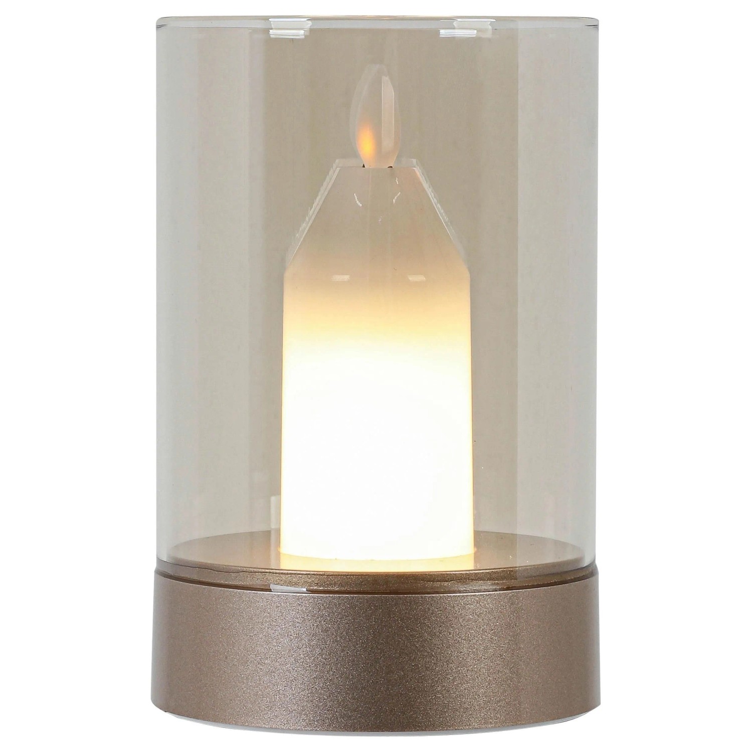 Mömax LED-Dekoleuchte Flammi Weiß/Chrom8Champagner max. 3 W