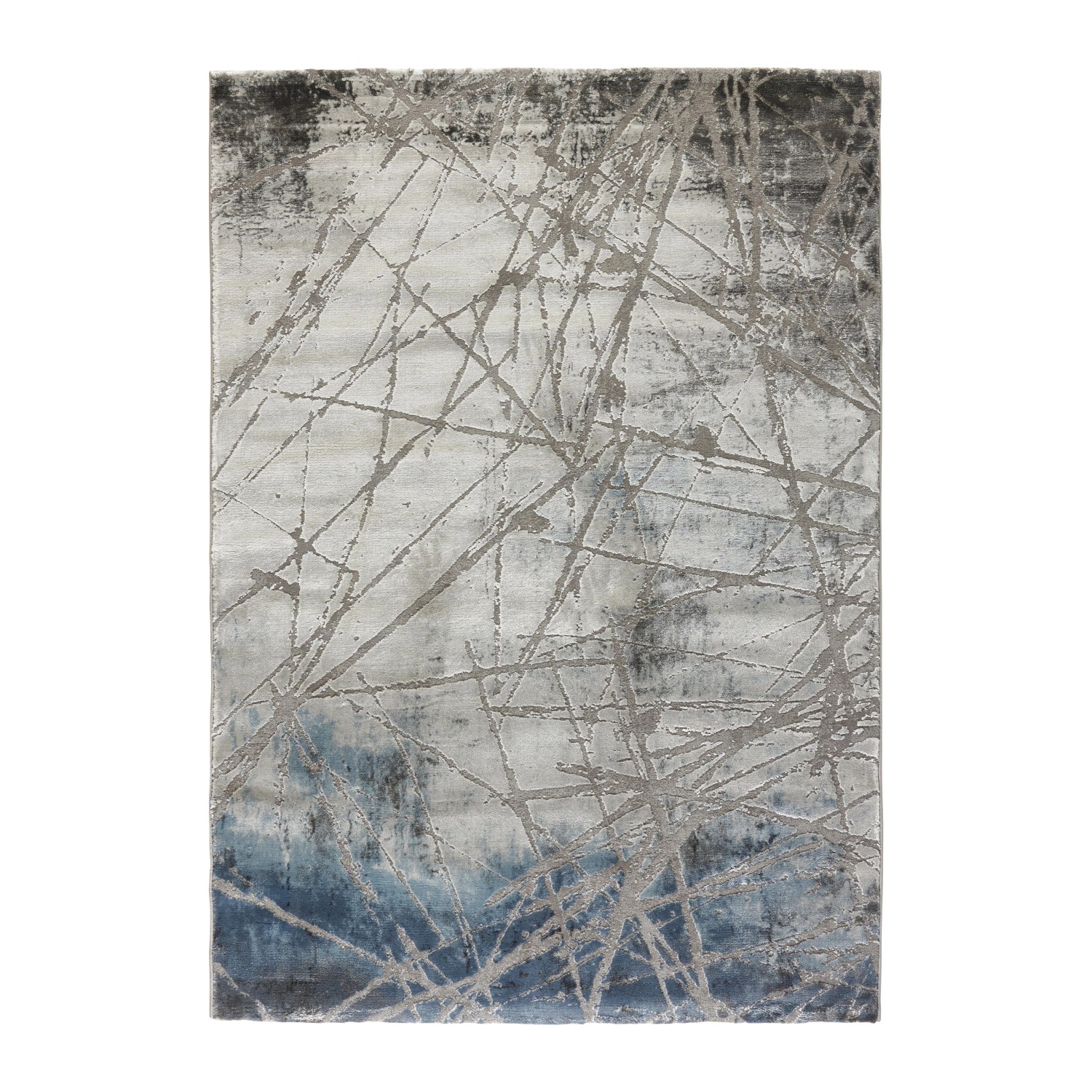 Mömax Webteppich Manchester 4 Blau/Grauc ca. 200x290cm